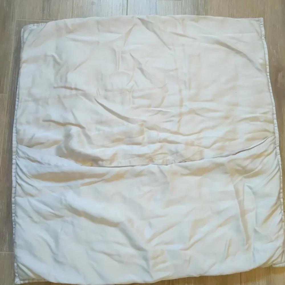 West Elm Silky TENCEL Crescent Stitch Euro Sham Frost Gray